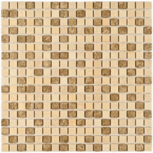 Мозаика Bonaparte Каменная мозаика Sevilla-15 slim Pol 15х15 бежевая 30,5х30,5 см