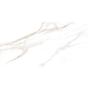Керамогранит Ceradim Calacatta Regal Gold белый Полированный 120х60 см