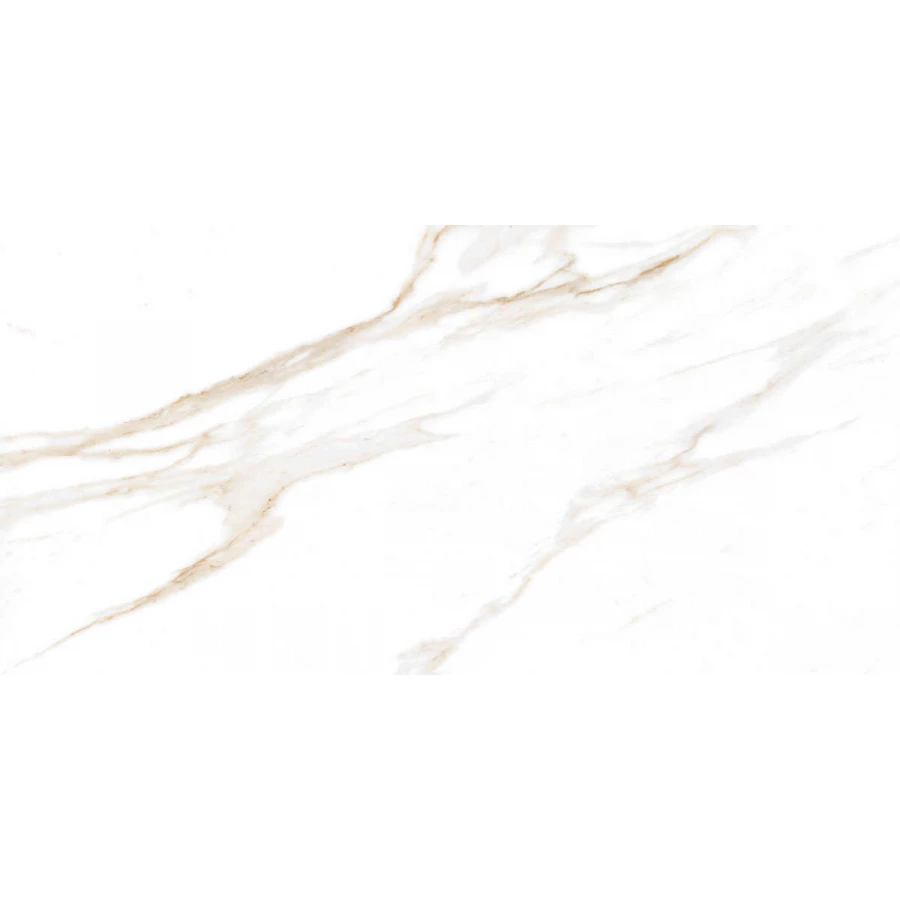 Керамогранит Ceradim Calacatta Regal Gold белый Полированный 120х60 см