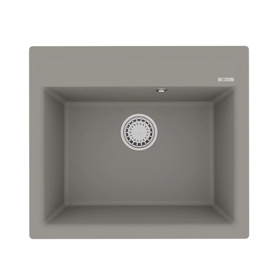 Кухонная мойка Lemark Hanka 570 врезная прямоугольная из кварцгранита цвет Грей 9910015 57х50 см