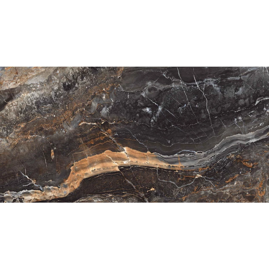 Керамогранит Neodom Stone&More Lawa Nero Carving N20432 120x60 см