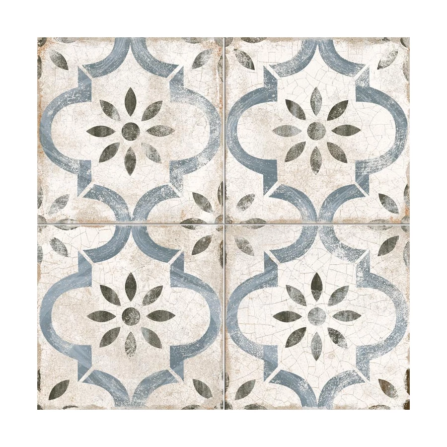 Керамогранит Prissmacer Leeds Blue Pre. бело-голубой 45x45 см