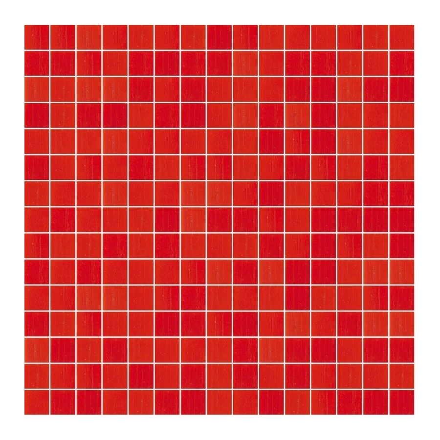 Стеклянная мозаика Trend Vitreo на бумаге 2x2 глянцевая красная 205***-1 31,6х31,6 см