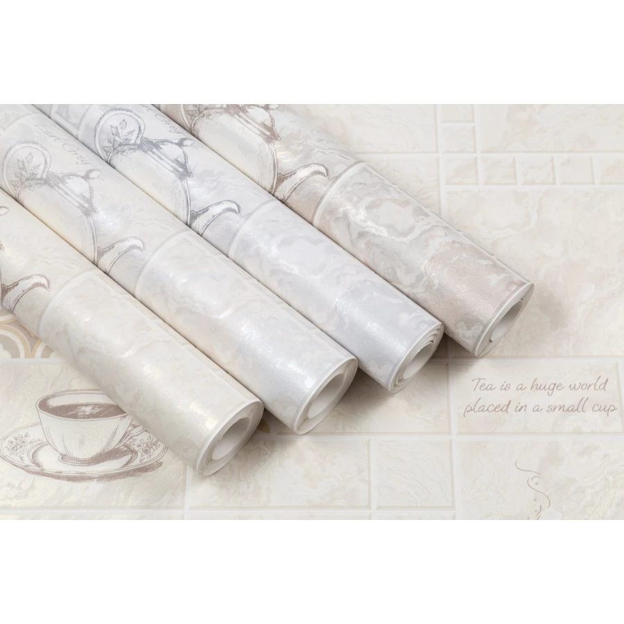 Обои виниловые Palitra Home Tea Time HomeColor бежевые HC11060-12 0,53х10,05 м