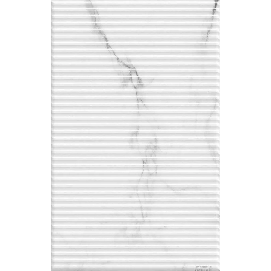 Плитка настенная Шахтинская плитка Арко низ 02 глянцевая белая 010100001581 40х25 см