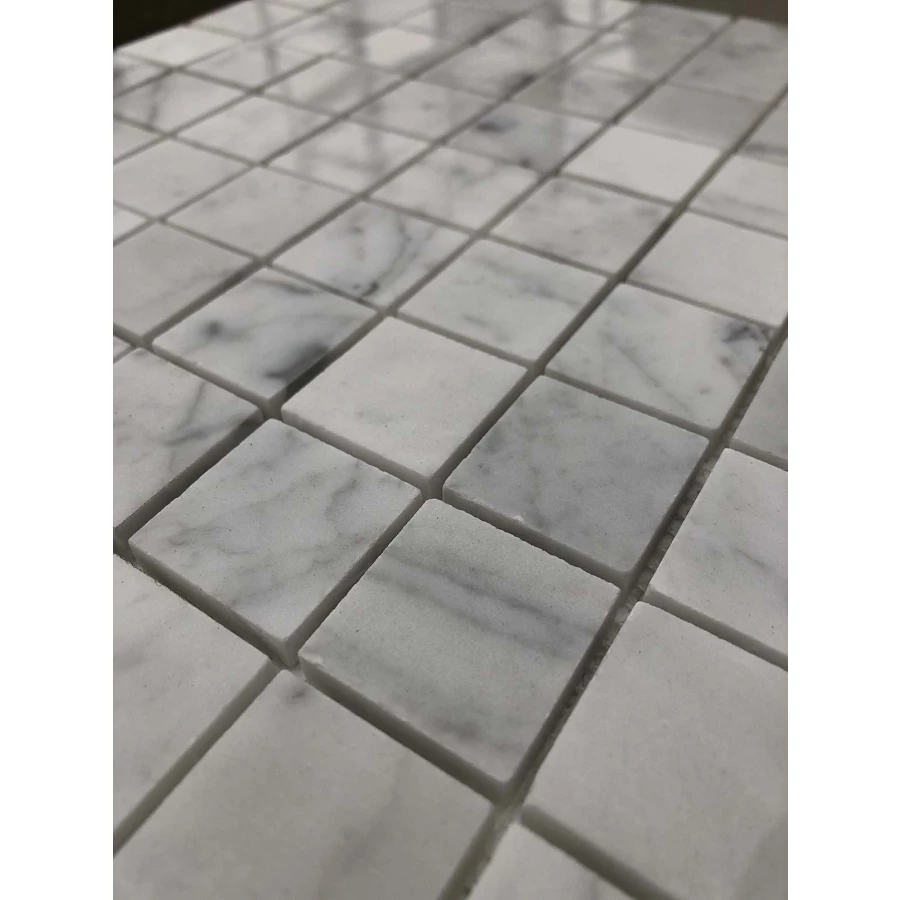 Мозаика Orro Mosaic Стоне Бьянко Каррара 30х30 полированная белая 30,5х30,5 см