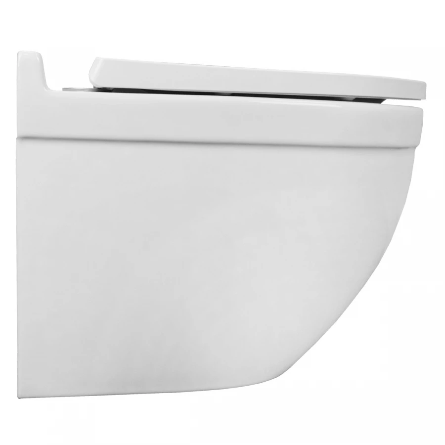 Унитаз подвесной Azario Fora безободковый с быстросъемным сиденьем микролифт AZ-0017 E-R 52х36х41 см