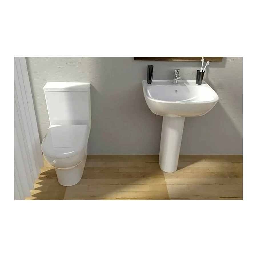 Унитаз-компакт Vitra Zentrum с микролифтом 9012B003-7204 83х38 см