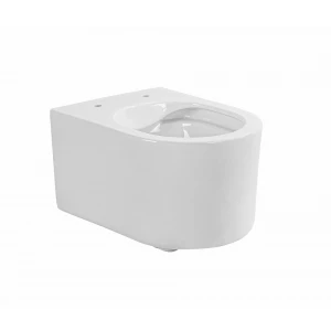 Унитаз компакт Aquatek Мия подвесной безободковый тонкое сиденье с механизмом плавного закрывания крепеж AQ2004-00 49x37x34 см