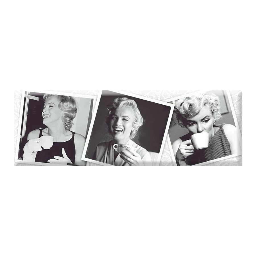 Декор Absolut Keramika Monocolor 10x30 Decor Marylin 02 KL AK1082 30х10 см