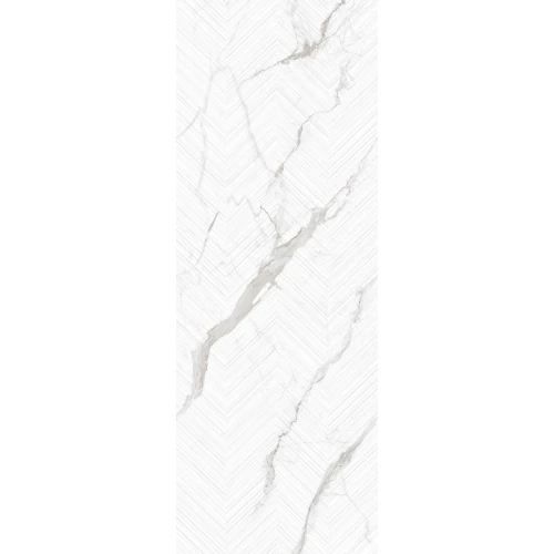 Керамогранит Museum Peronda Лумиере Вхите Децор СТ Р / Lumiere White Decor ST R матовый белый 3300041757 275x100 см