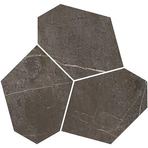Декор Kerama Marazzi Марсель наборный обрезной матовый коричневый KMD2HID027GR 26,5x25,5 см