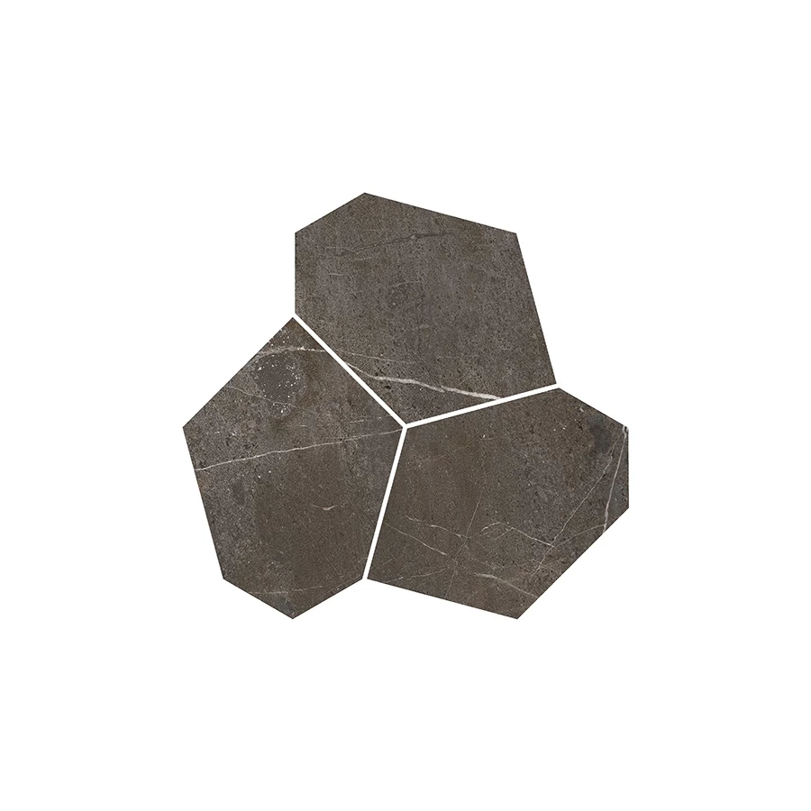 Декор Kerama Marazzi Марсель наборный обрезной матовый коричневый KMD2HID027GR 26,5x25,5 см