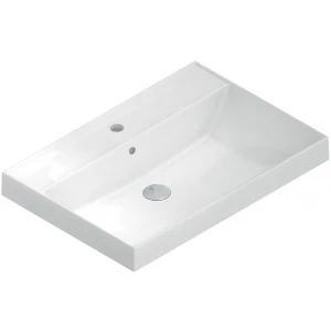 Раковина Kerama Marazzi Cubo подвесная мебельная 70 белая глянцевая CU.wb.70