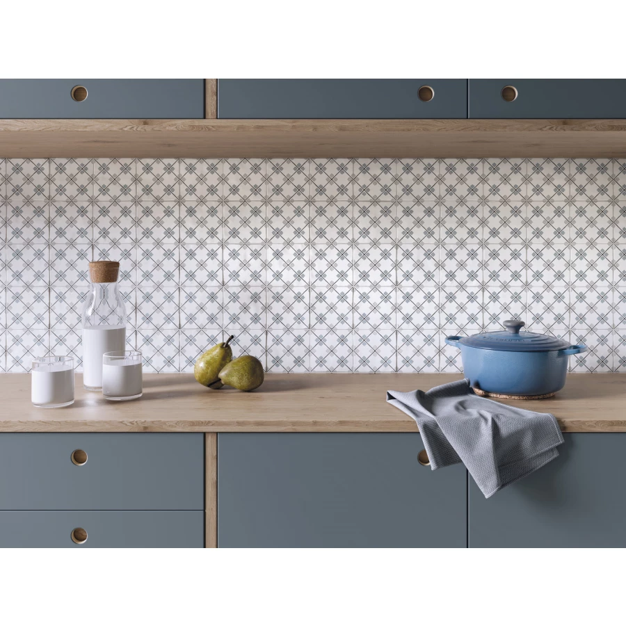 Керамогранит Harmony Peronda Tanger Silver Rhomb многоцветный 3356231083 12,3х12,3 см