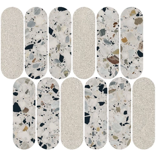 Декор Kerama Marazzi Бричиола 1 полуглянцевый серый ID139 32х30 см