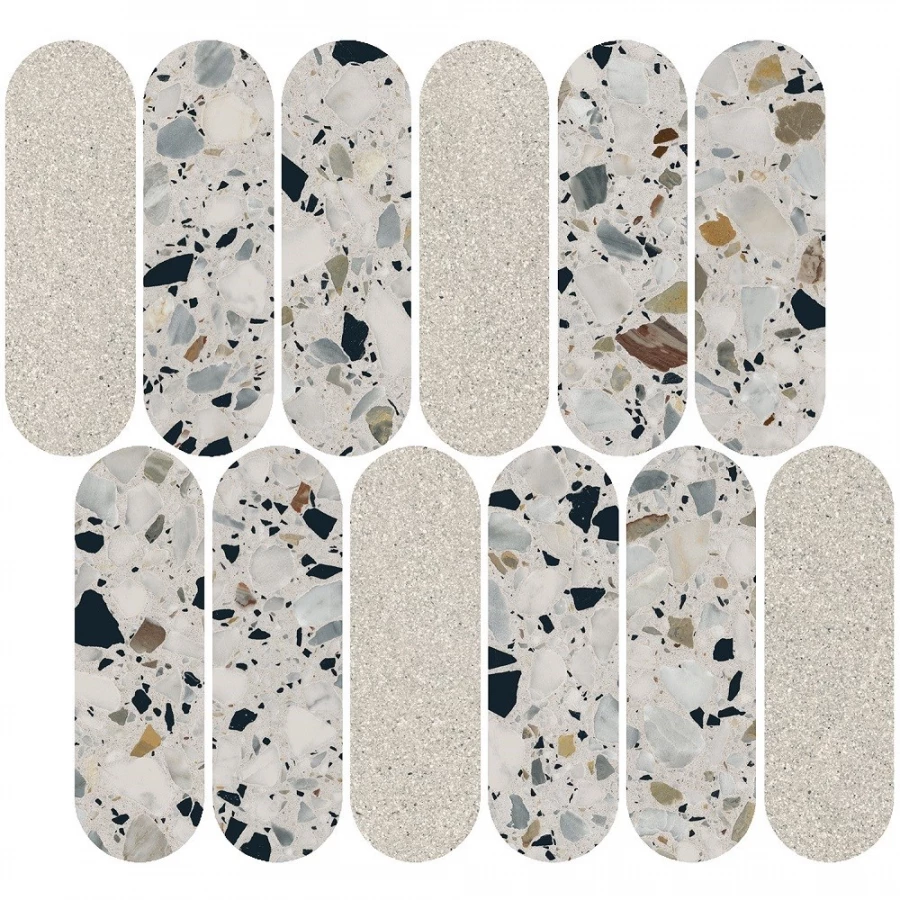 Декор Kerama Marazzi Бричиола 1 полуглянцевый серый ID139 32х30 см