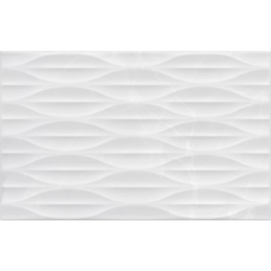 Плитка настенная Gracia Ceramica Эдем низ 03 глянцевая белая 010100001551 40х25 см