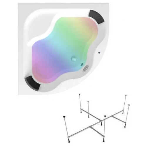 Акриловая ванна Lavinia Boho Aveo S3-3704015P универсальная (комплект 4 в 1) 150x150 см