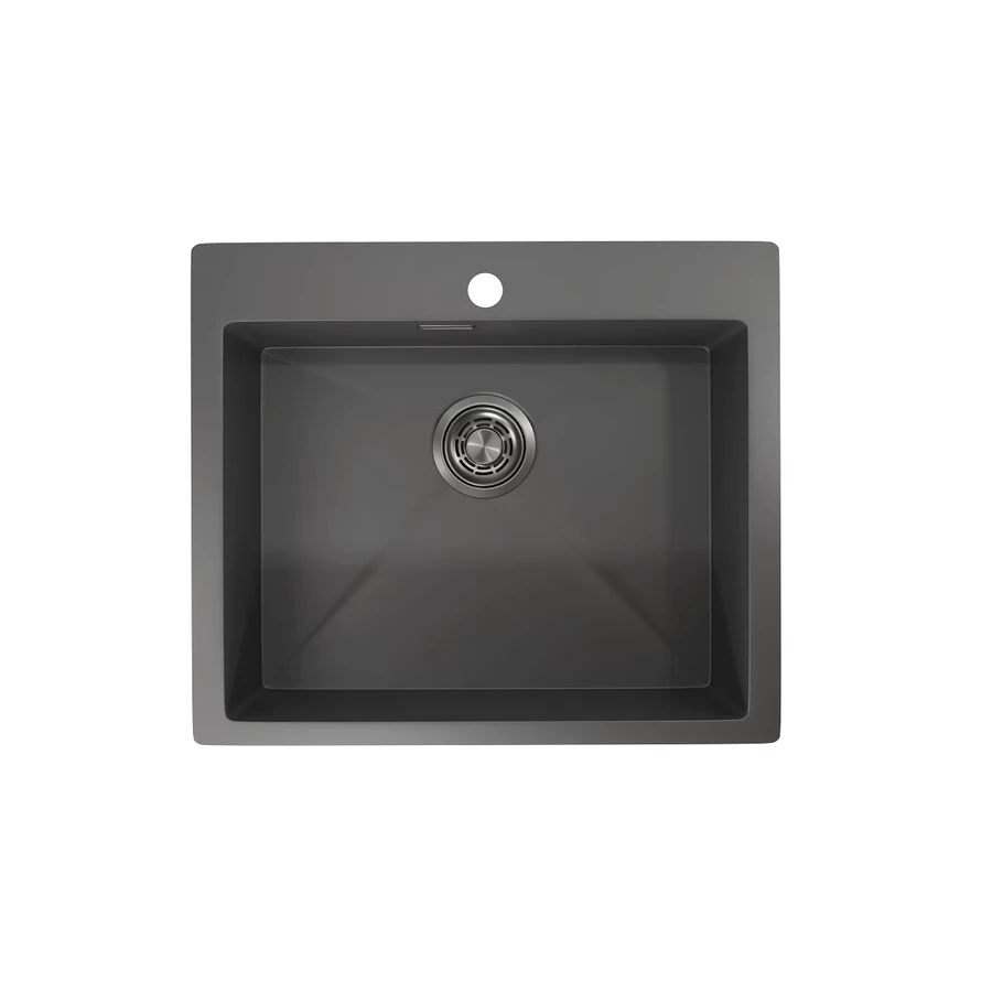 Кухонная мойка Granula 5951, графит матовый