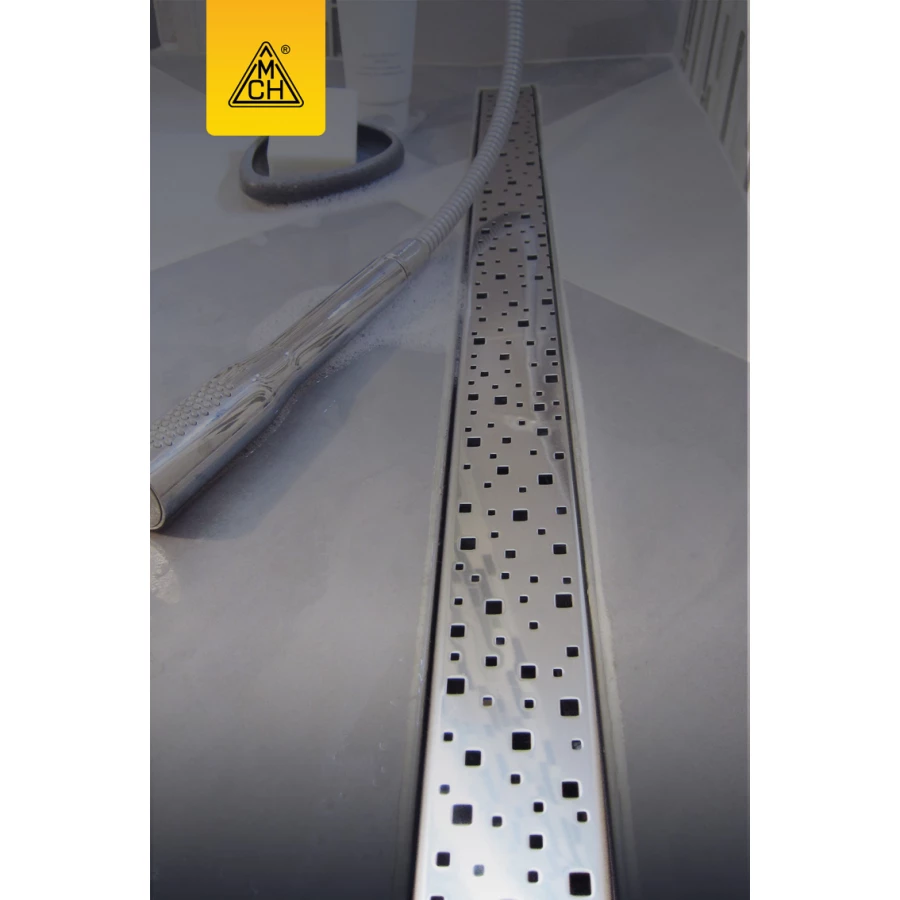 Душевой лоток Creto Quadro с решеткой хром CRE-850 QN-P 85 см