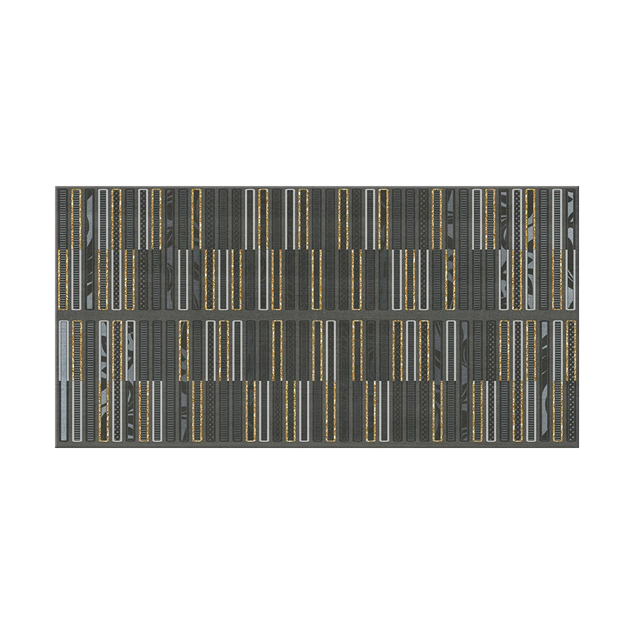 Декор Azori Aura Grafite Geometria 31,5x63 см