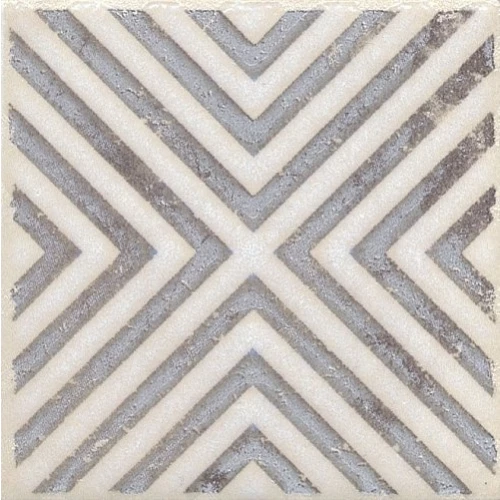 Вставка Kerama Marazzi Амальфи орнамент коричневый 9,8х9,8 см