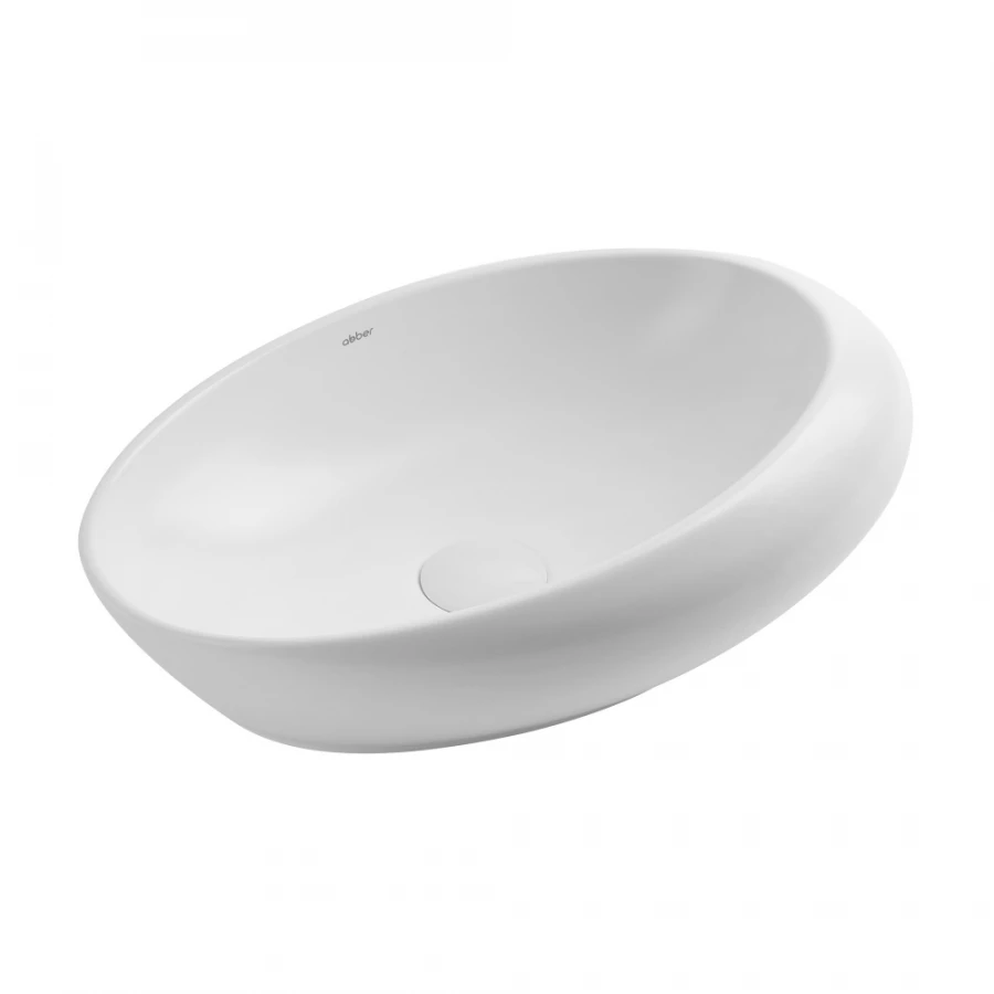 Раковина накладная Abber Bequem белая матовая AC2107MW 49х31 см