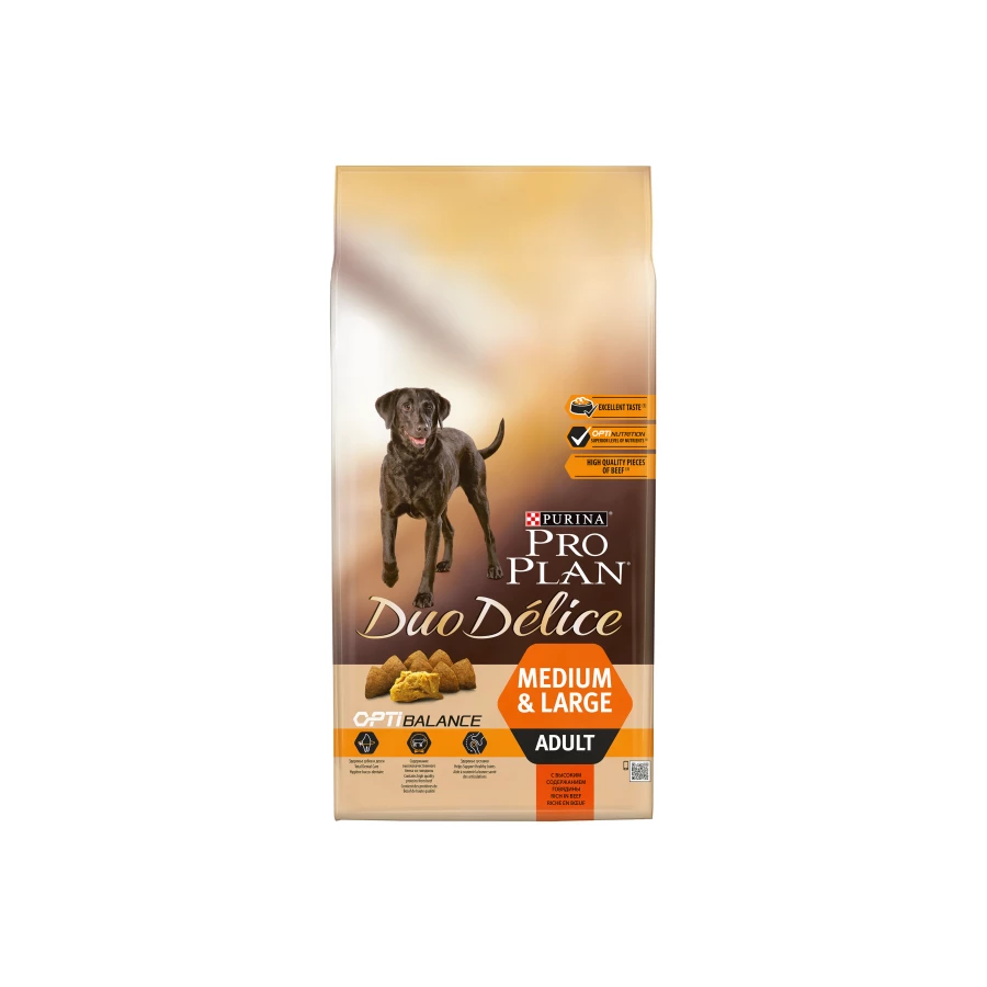 Сухой корм для собак ProPlan Duo Delice Adult с говядиной и рисом 10 кг