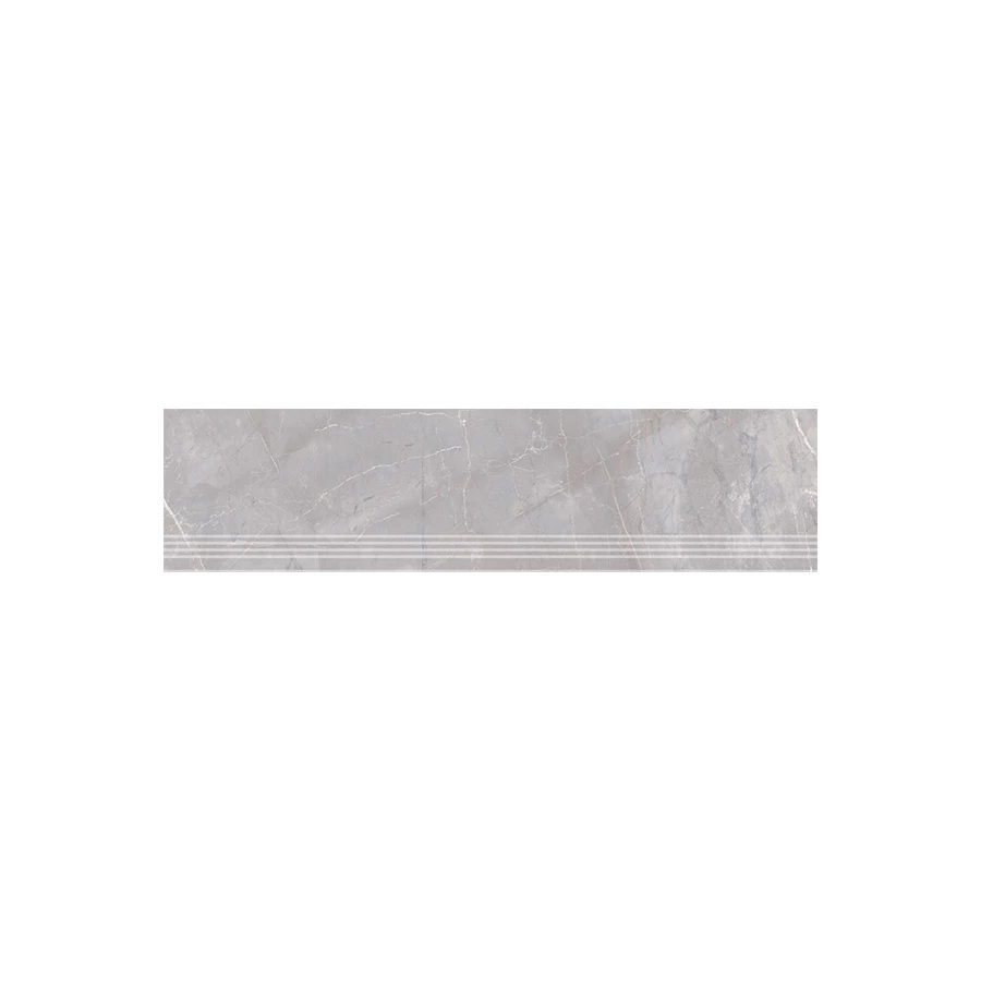 Ступень из керамогранита Kerama Marazzi Риальто матовая серая SG560700R\GR 119,5х30 см