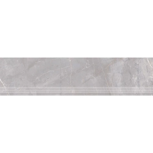 Ступень из керамогранита Kerama Marazzi Риальто матовая серая SG560700R\GR 119,5х30 см