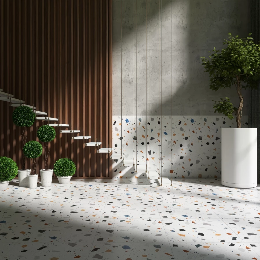 Керамогранит Eurotile Ceramica Gaudi матовый белый 7930138704880 120х60 см
