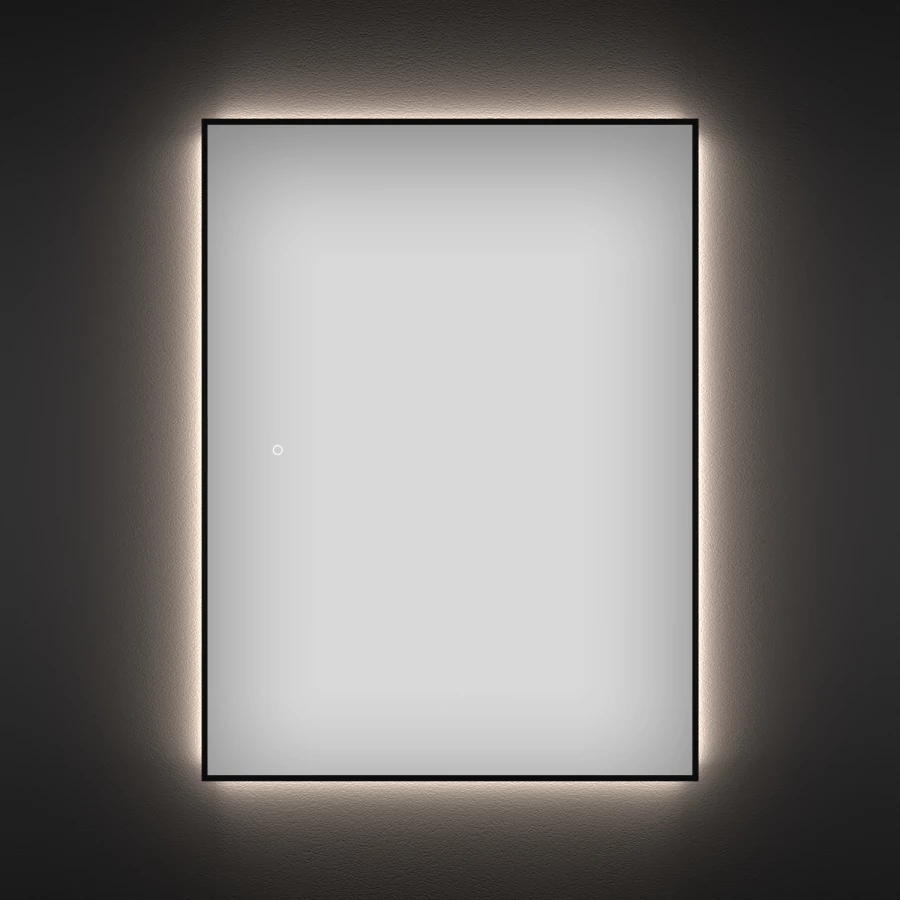 Зеркало Wellsee LED-подсветка фоновая интерьерная форма прямоугольная 172201020-172201030 70х100 см