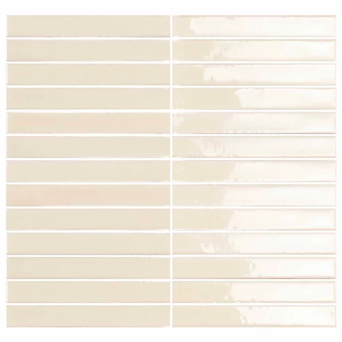 Мозаика Amadis Шорт Стик Иворы Глосс / Short Stick Ivory Gloss глянцевая бежевая 8436552229446 29,5х29,2 см