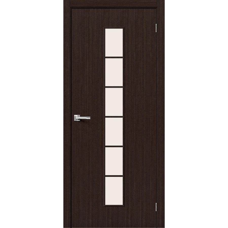 Межкомнатная дверь Bravo 2С 200x60 экошпон Direct полотно Сатинато цвет Л-13 (Венге)