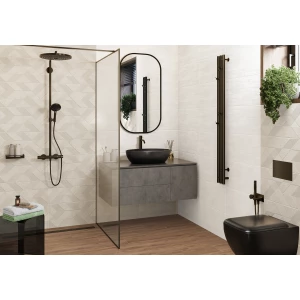 Плитка настенная ALMA Ceramica Прокси / Proxy рельефная матовая бежевая TWA3060PRX34 60х30 см