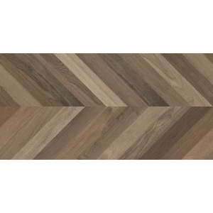 Керамогранит Laparet Wood Latina Brown Chevron M матовый карвинг коричневый 120х60 см