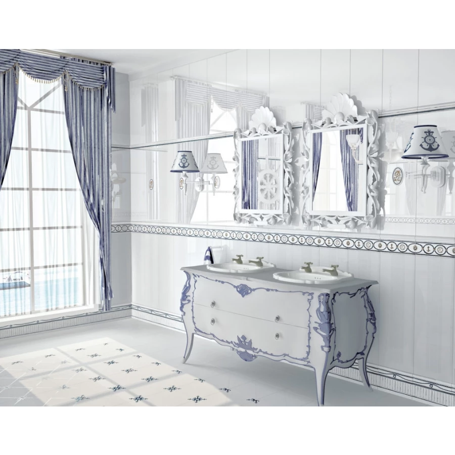 Бордюр Maritima Ceramics Rumbo Cenefa Rumbo Aire СБ 049 30х15 см