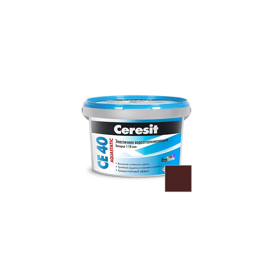 Затирка Ceresit СЕ 40 темный шоколад 60 2092942 2кг
