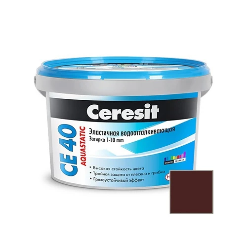 Затирка Ceresit СЕ 40 темный шоколад 60 2092942 2кг