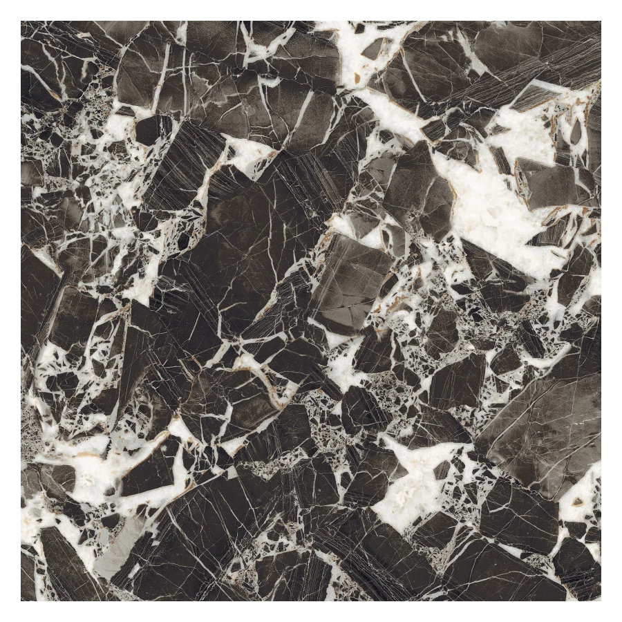 Керамогранит Керамин Нуар-Р матовый черный 60х60 см