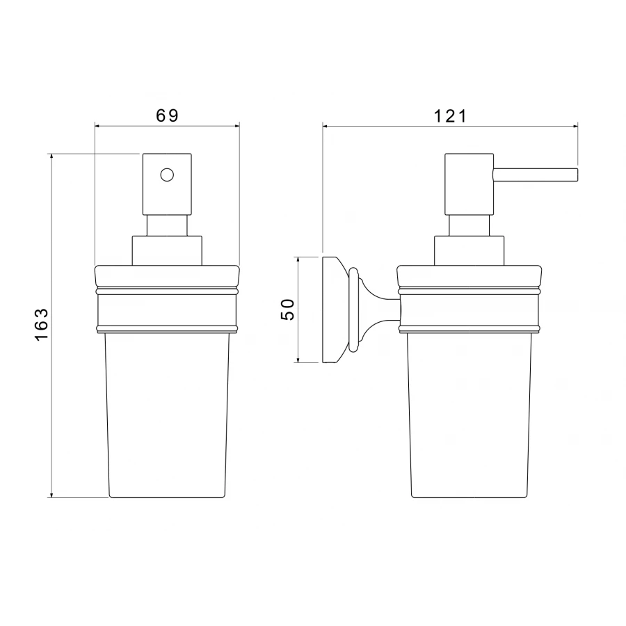 Дозатор Aquatek Классик хром AQ4505CR