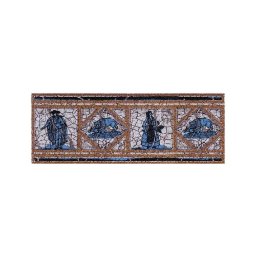 Вставка-подступенник Gresan Cadaques Azul многоцветный 12x25 см
