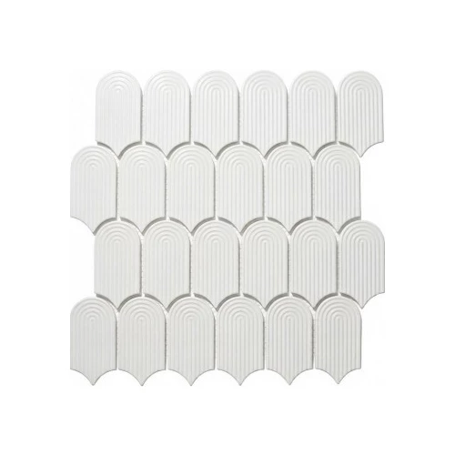 Мозаика Imagine Mosaic Керамик Мозаик / Ceramic Mosaic 85х45 матовая белая KRC1 29,75х28,8 см