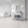 Керамогранит Nice Ker Шик Пооле Вхите / Chic Poole White белый NKR_CH_PO_WHI_DP 45,2x45,2 см
