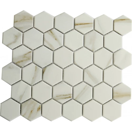 Мозаика Orro Mosaic Керамик Сота Статуарио 59х51 матовая белая 32,5х28,1 см