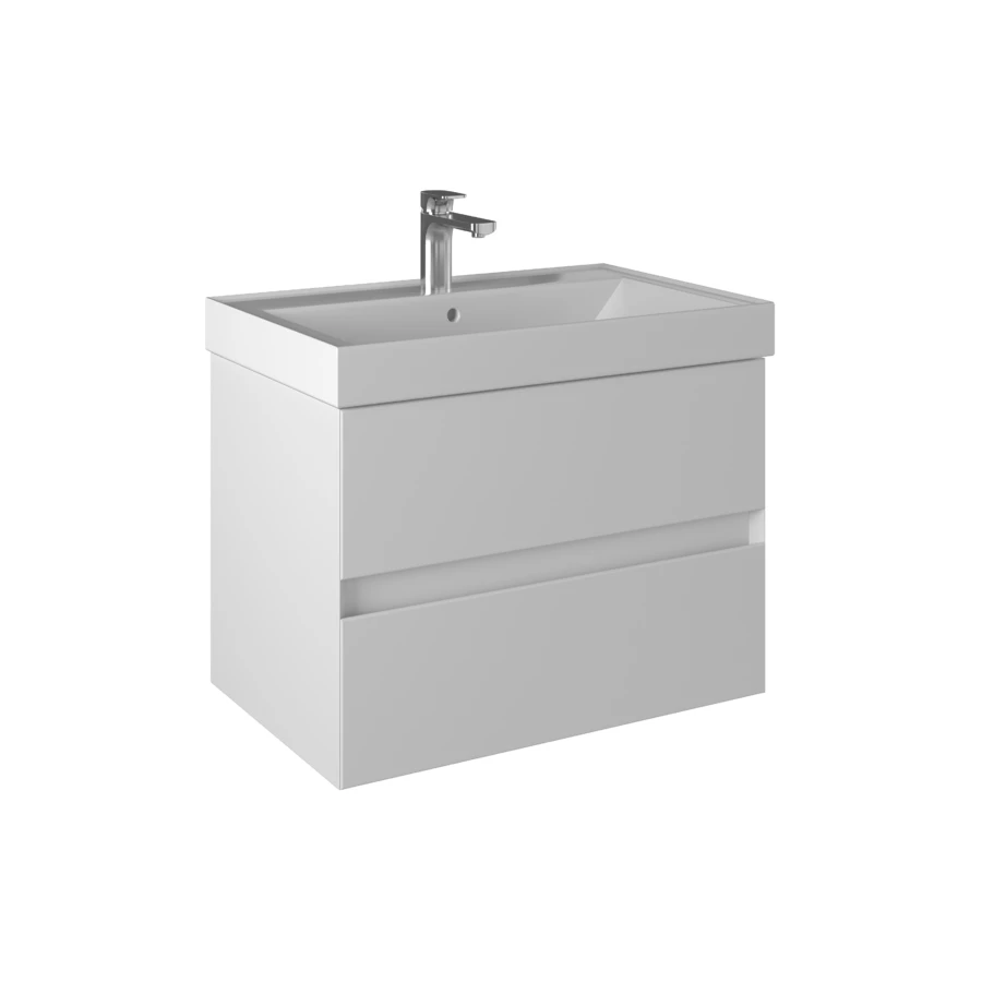 Тумба Briz Импресс глянцевая белая 70 см