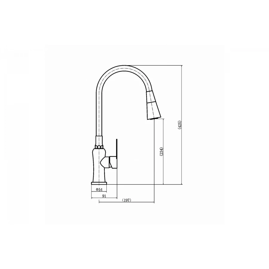 Смеситель для кухни Fashun A54801+N7350