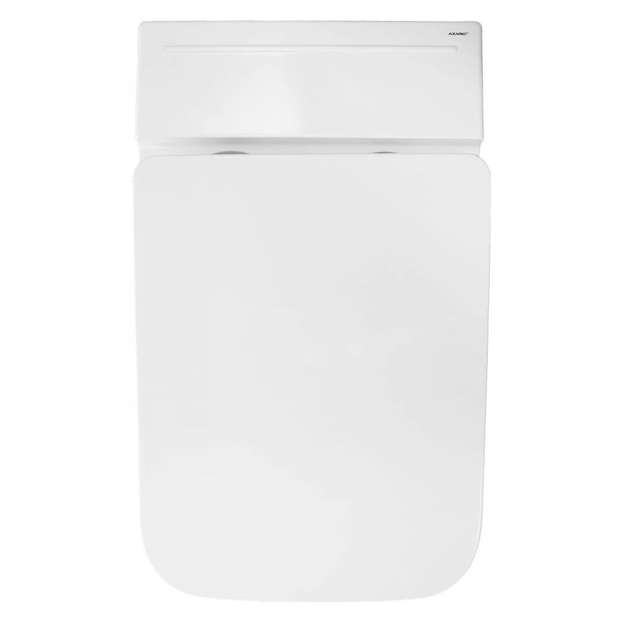 Унитаз импульсный Azario напольный квадратный быстросъемное сиденье микролифт монтажная рама в комплекте AZ-102C 36х59х44 см