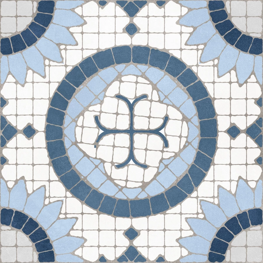 Керамогранит Motto Monotone Denim Decor Matt матовый голубой N100115 20x20 см